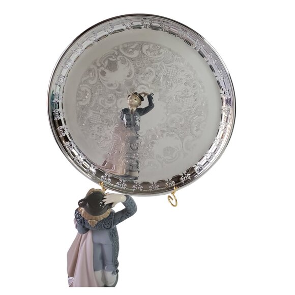 Birks Primrose Plated Serving Tray – 13.5" – Vintage w/ Original Box - Picture 11 of 11